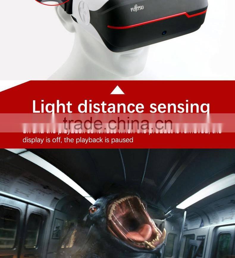 2016 New coming virtual reality 3d vr glasses with headphone