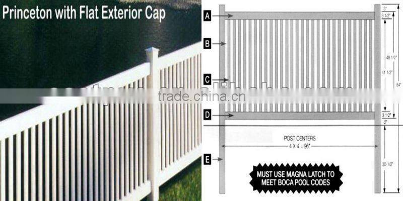 Pool Fence Decorative PVC Fencing