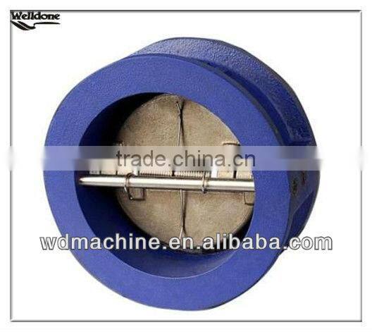 Dual disc check valve wafer type
