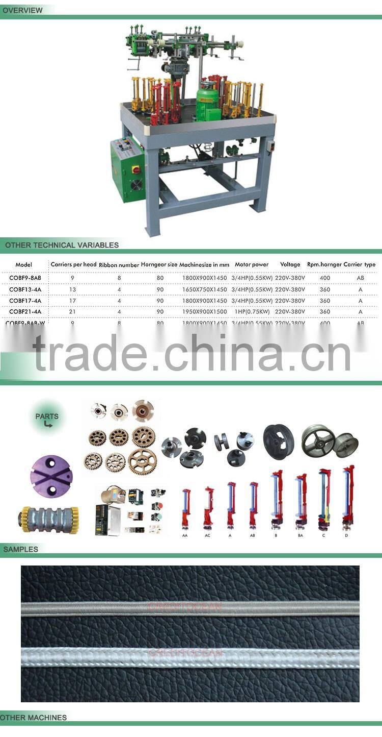high speed RUYI cord textile braiding machine