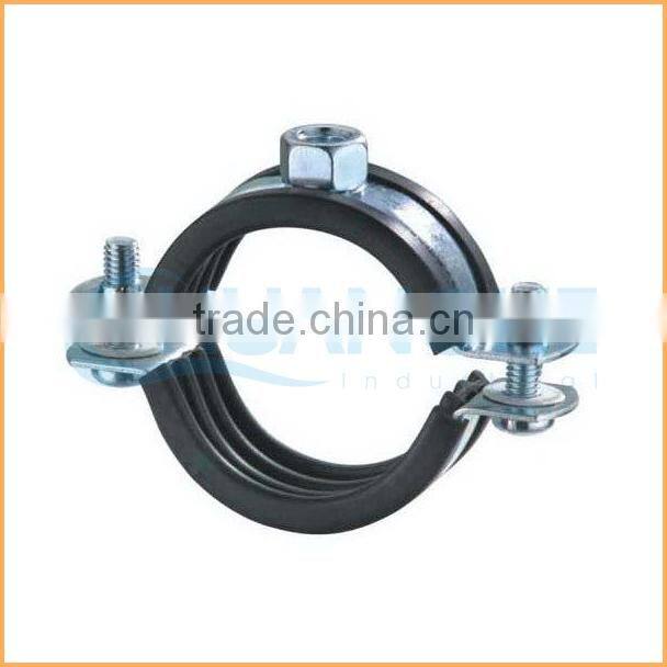 China manufacture best quality iron zinc coated rubber hose clamp