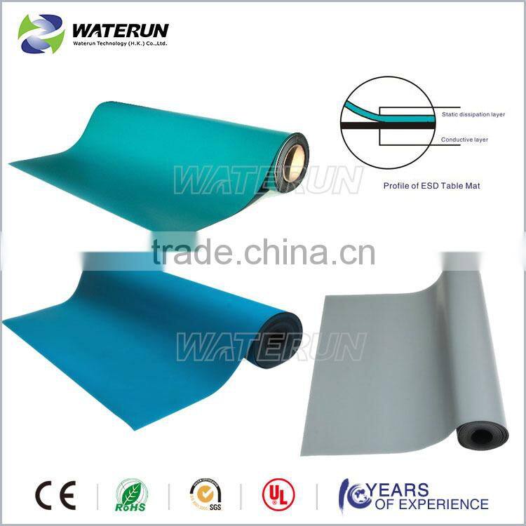 High quanlity ESD table mat, rubber mat,antistatic table mat manufacturer