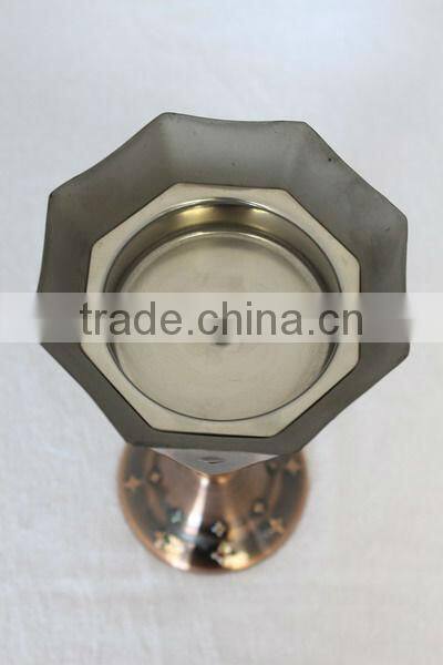 Unique Arabic Brass Antique Candle Holder