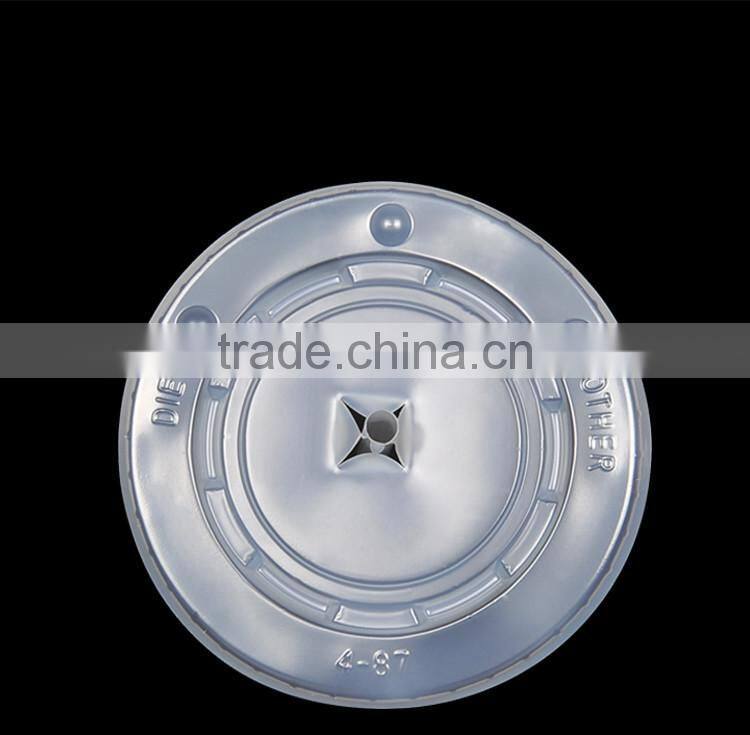 disposable clear flat plastic lids for cup