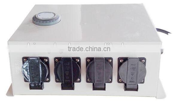 greenhouse multi-socket light controller/ 24 hours digital timer with multi-socket/ EU standard light controller