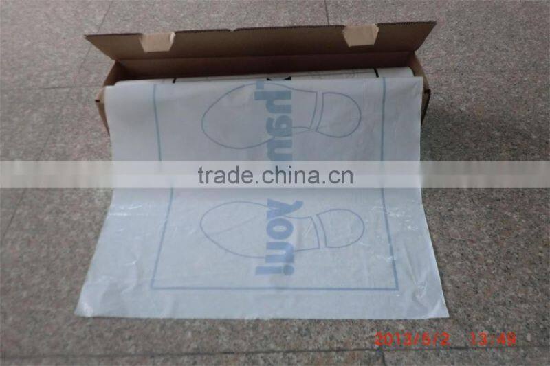 HDPE disposable plastic car foot mat for cleaning