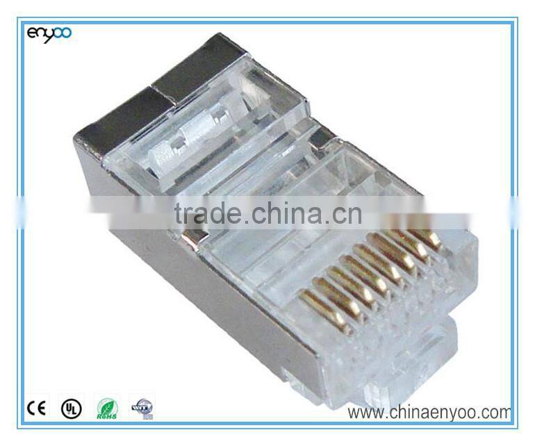 RJ45 Shielded Modular Plugs/Connectors for Solid and stranded Wire