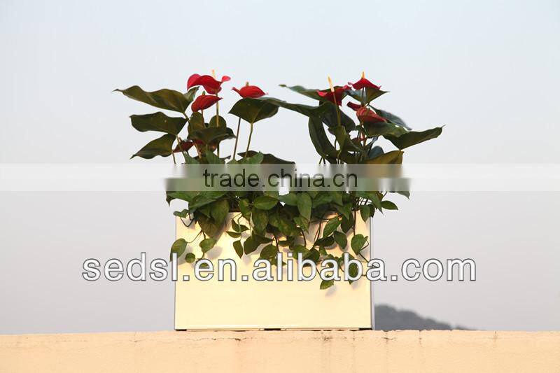 garden decoration pot, golf umbrella plastic planter box, self watering plant box