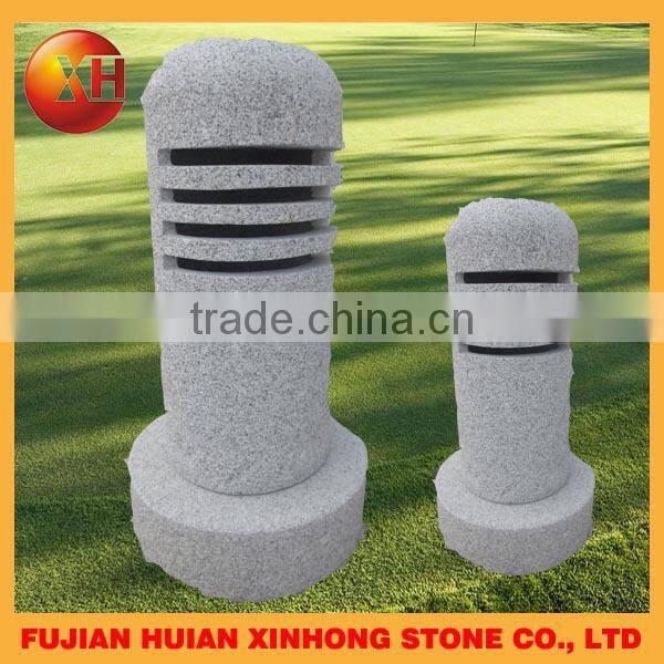 Small gray maru yukimi lantern decorative pagoda