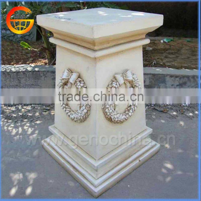 Fiberstone flower pot stand pillar decoration wedding