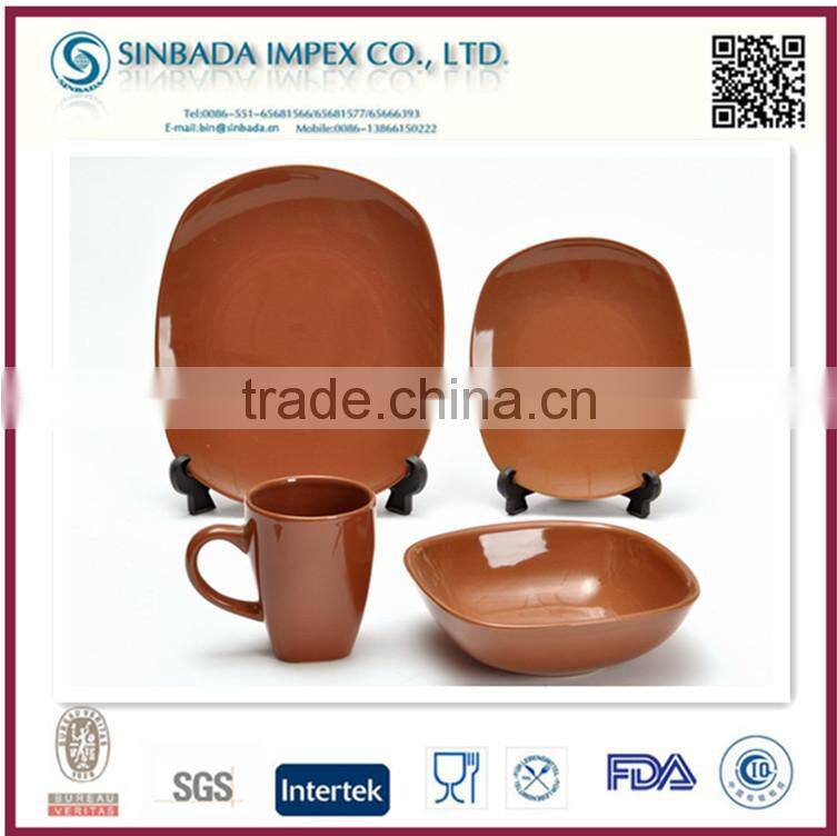 hot sale square ceramic dinnerware