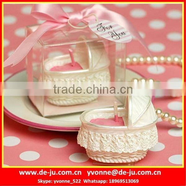 Pink Blue Baby Basket Design Wholesale Scented Candles