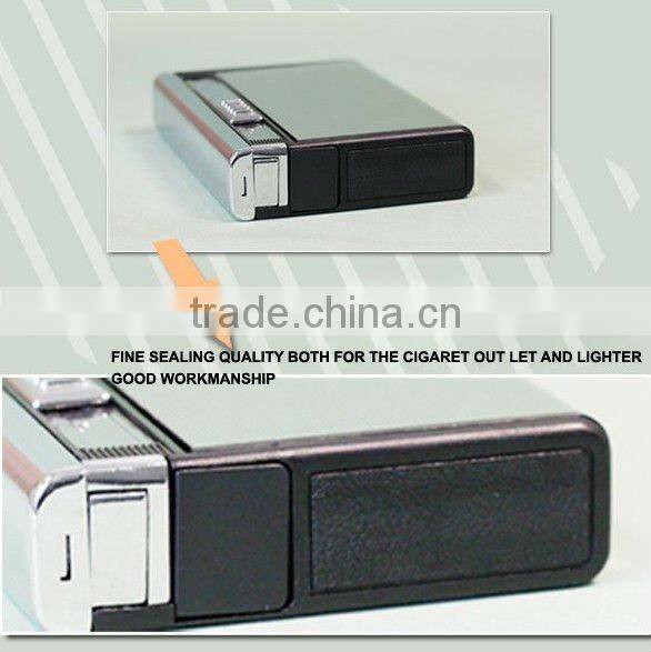Cigarette Cases smoking box with lighter tobacco box lighter fashion metal cigarette case