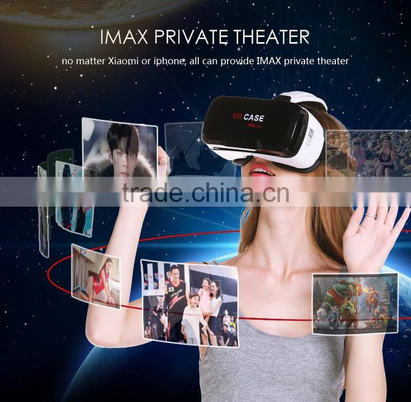2016 Professional Design VR CASE 6th Generation VR Headset 3D Glasses For Smart Phone