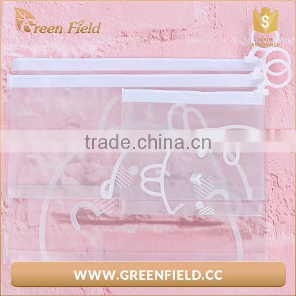 2016 China Hot sale clear vinyl zipper bag / PVC pencil bag