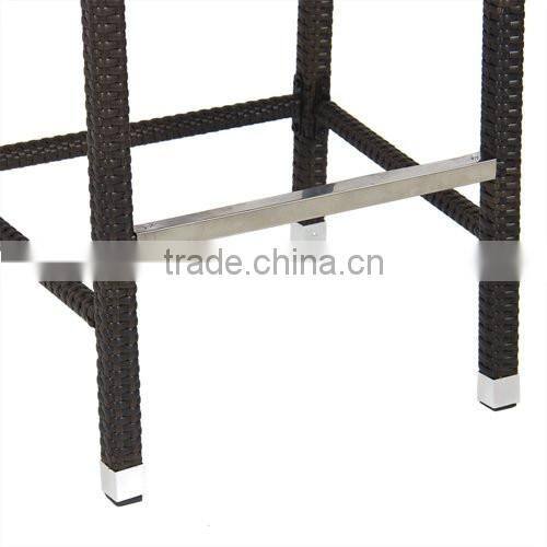 Outdoor Wicker Barstool All Weather Brown Patio Furniture New Bar Stools