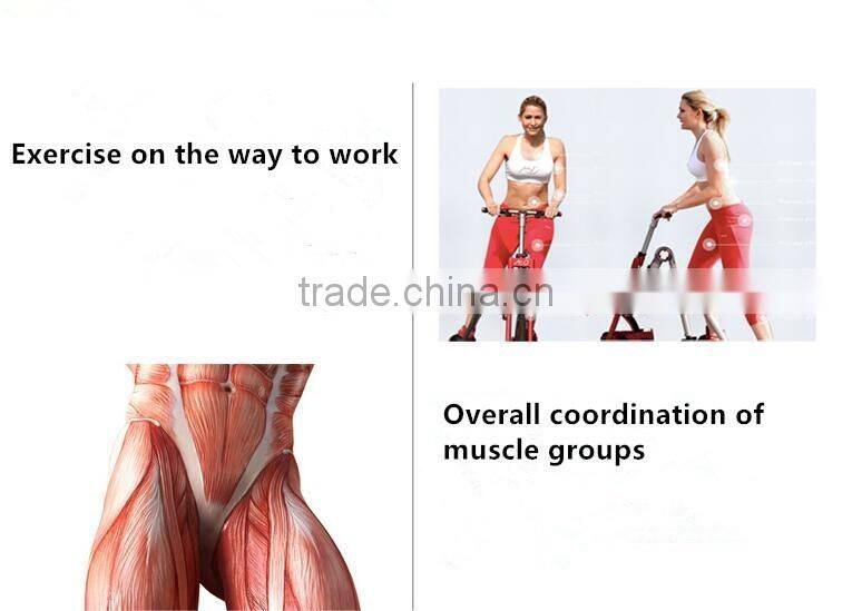 Newest Model Four wheel Roller Skating Shoes bike Folding Four wheel Skating Bike with Roller Skating Shoes For Adult