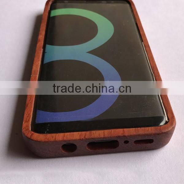 wholesale PC up and down card wooden shell for Samsung S8,wooden cell phone case