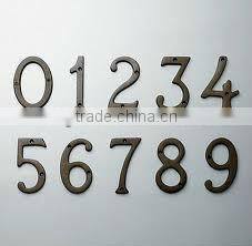 Fashionable customized stainless steel house numbers and letters