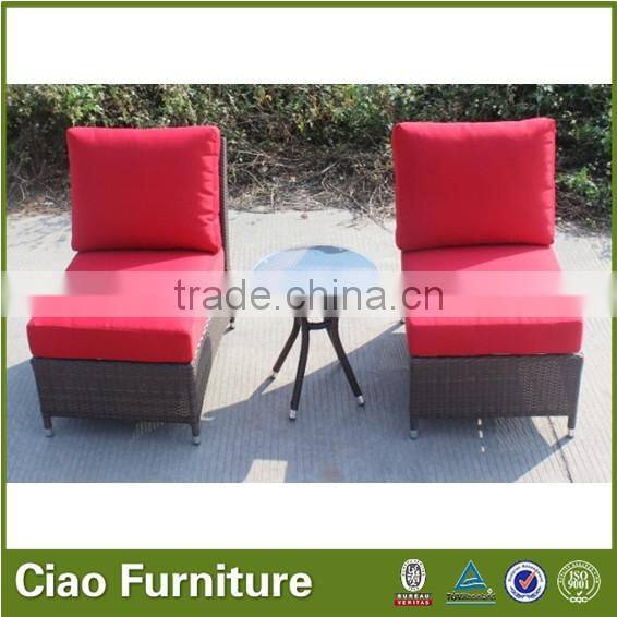 Outdoor garden furniture rattan round sofa sectional sofa set