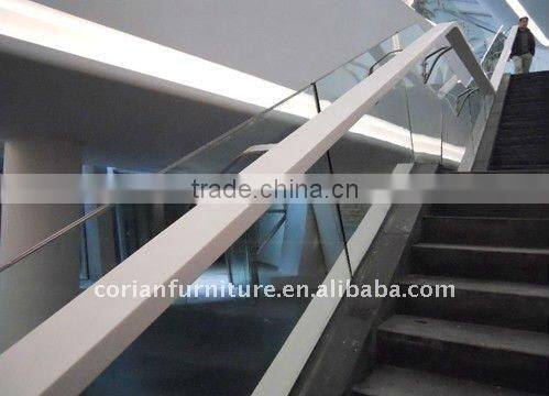 Acrylic solid surface modular design interior stairs