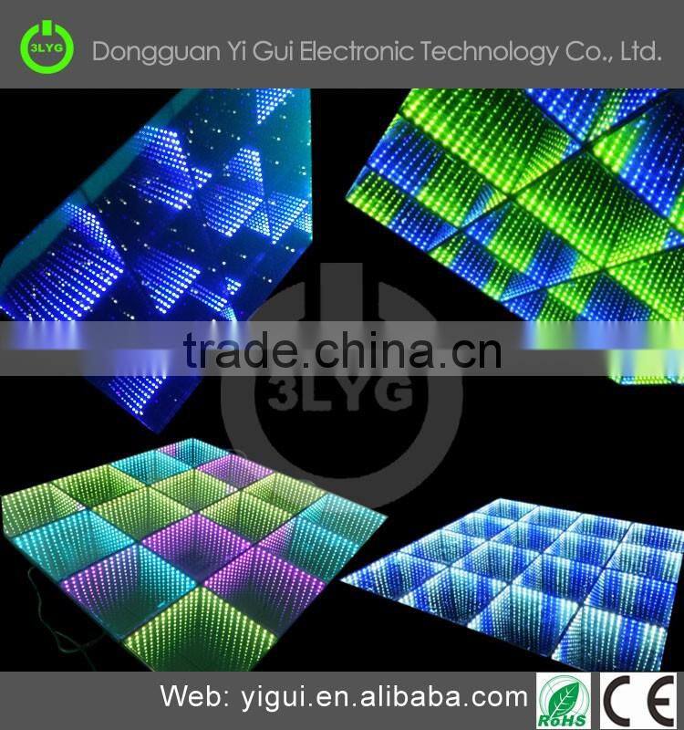 factory direct sale 3 D dance floors /light up led dancing floor