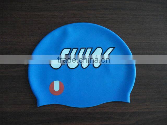Beautiful and comfortable silicone swimming cap/any shape can be make silicone swim cap/novelty swimming cap