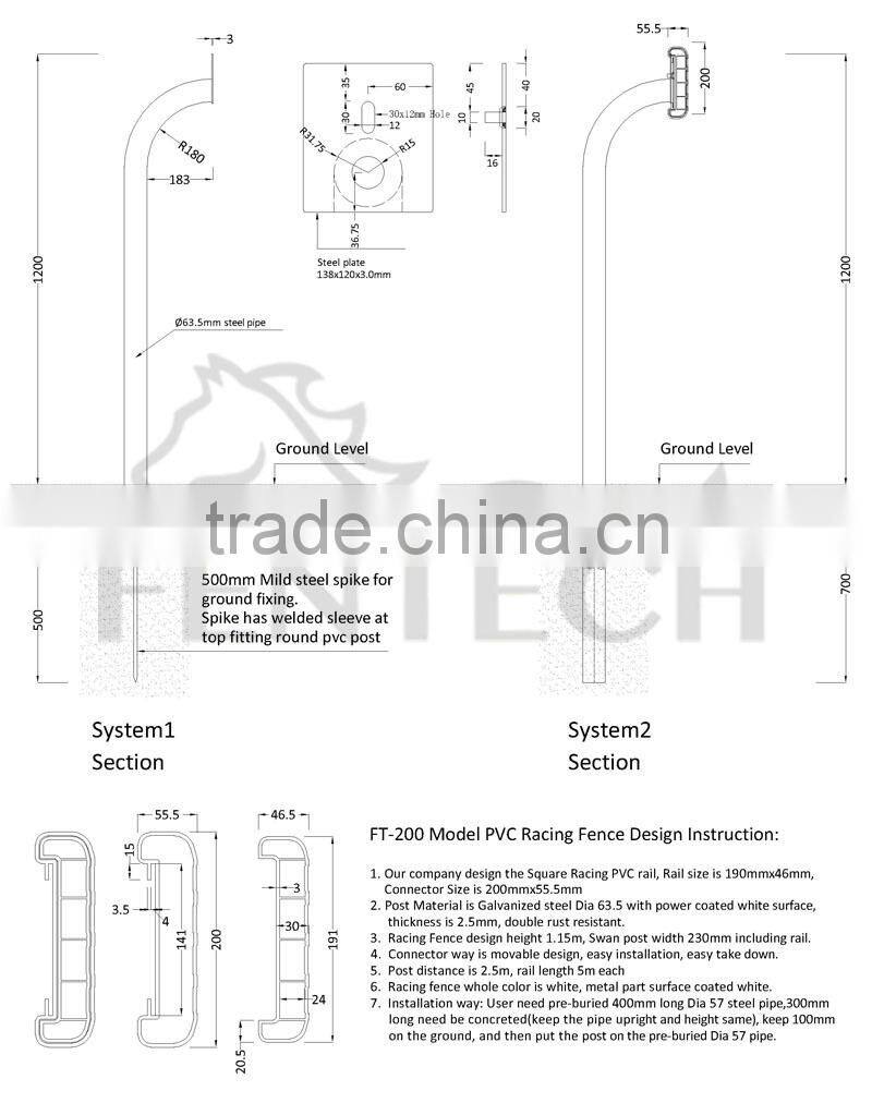 Hot Popuar Durable Equestrianism Galvanized Pipe Horse Fence Panels