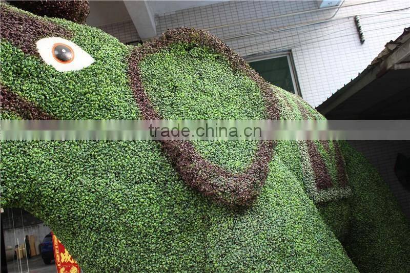 artificial design nature simulation grass plant elephant statue animal sculpture