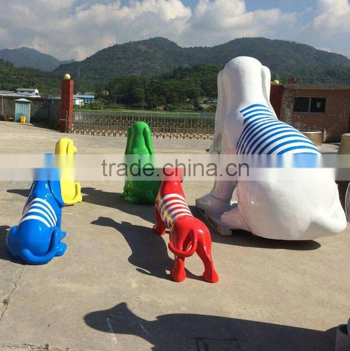 FRP dog sculpture figure statue