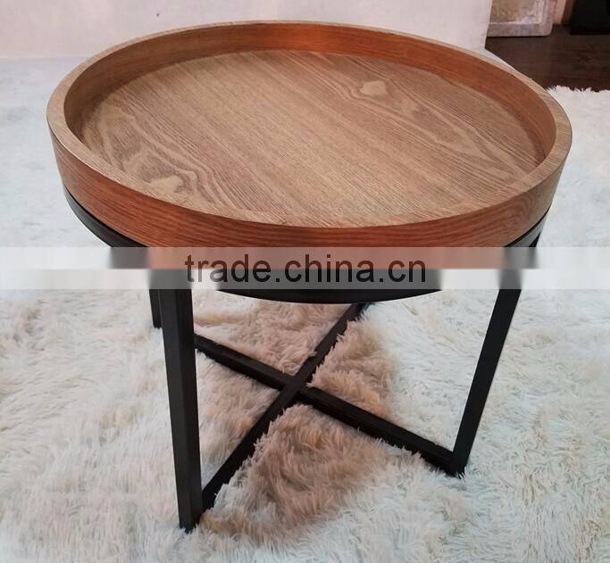 CN8020 New modern glass top center table design