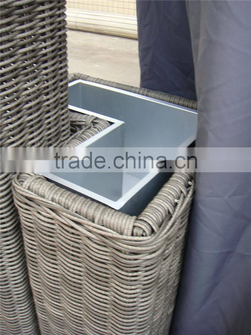 Outdoor Luxurious Rattan Pavilion Gazebo Garden Tent Supplies