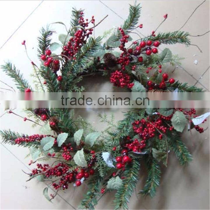 bulk buy christmas decorations artificial holly wreath for christmas market