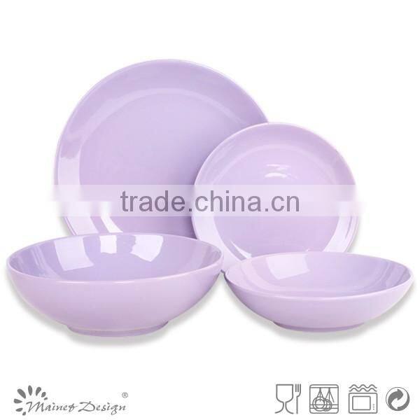 ceramic 16pcs one color simple Design Dinnerware Set