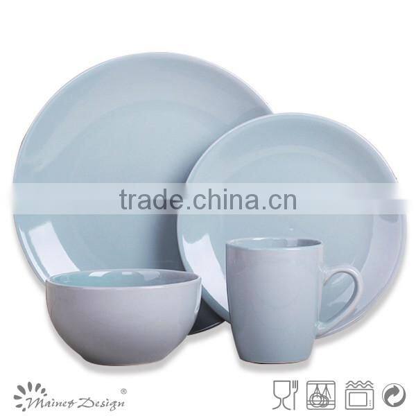 Cheap round stoneware dinnerware set ceramic dinner set chinese manufacturing