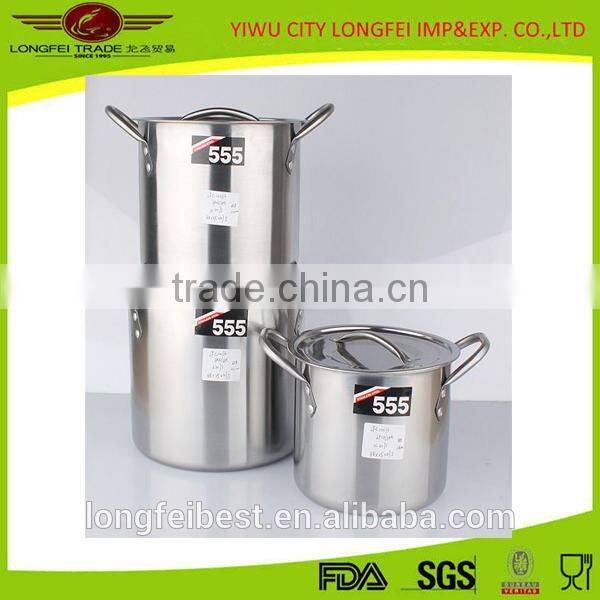 2pcs high grade 304 stainless steel soup pot and high pressure pot set