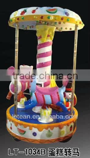 Amusement Park Coin operation Musical Baby Carousel LT-1034B