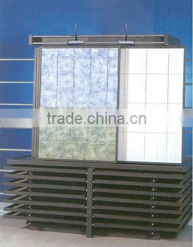 2016 hot sale unique hanging tile display rack