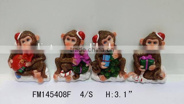 Resin 2016 Newest Russian Monkey Shape Fridge Magnet