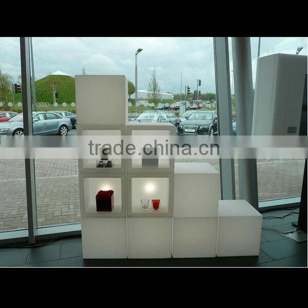 led store cabinet plastic cabinet for bar or nightclub