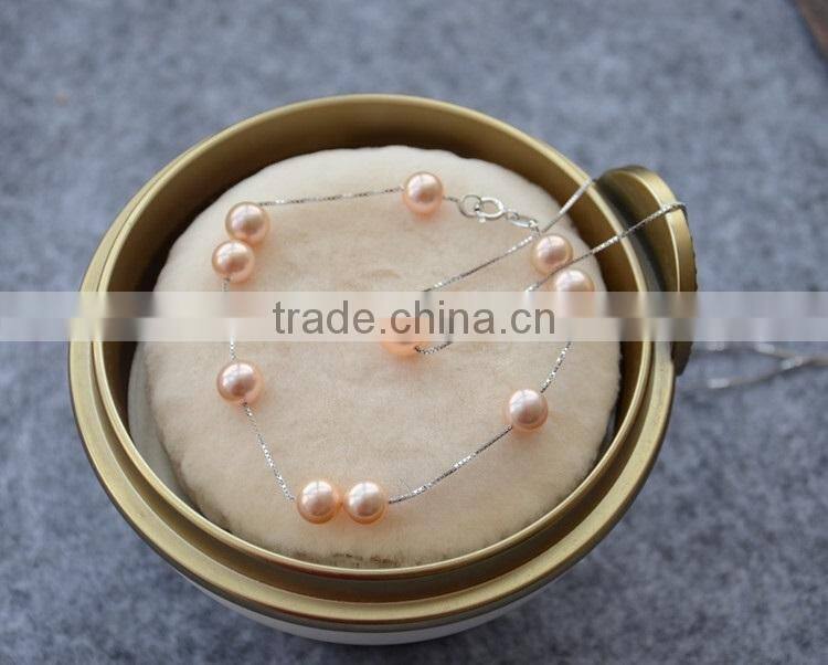 beautiful 4-5mm pink freshwater pearl jewelry sets