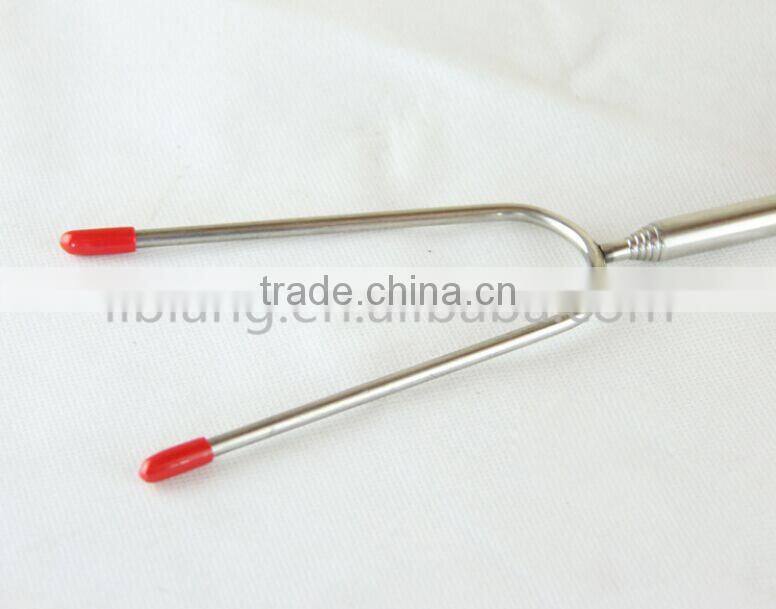 Stainless steel telescopic bbq fork