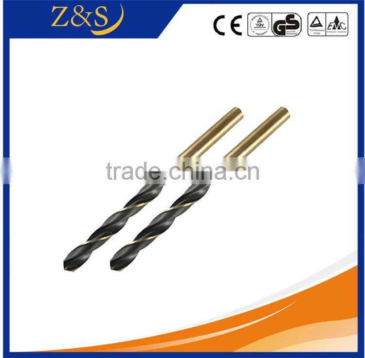 DIN338 Straight Shank High Speed Steel Titanium Coated Black Oxide Twist Drill Bit