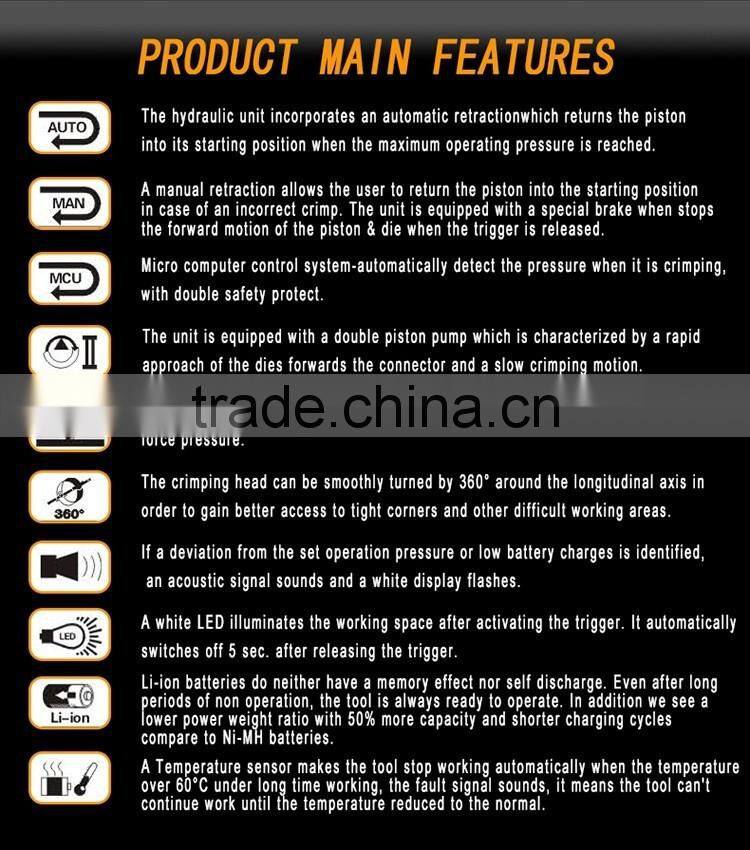High-quality crimping tools lithium battery 400mm2