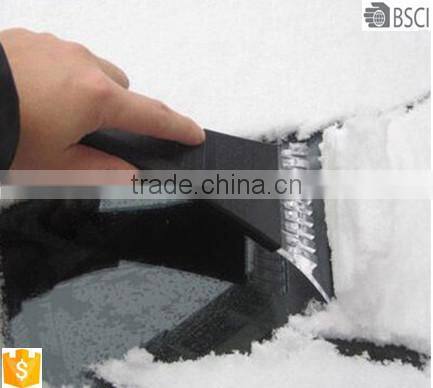 10 years factory ice scraper with EVA grip, short handle plastic ice scraper