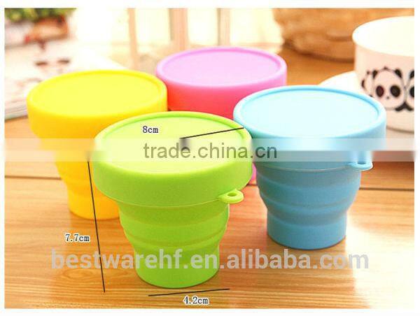 Telescopic Collapsible Outdoor Travel Camping Silicone Folding Cup