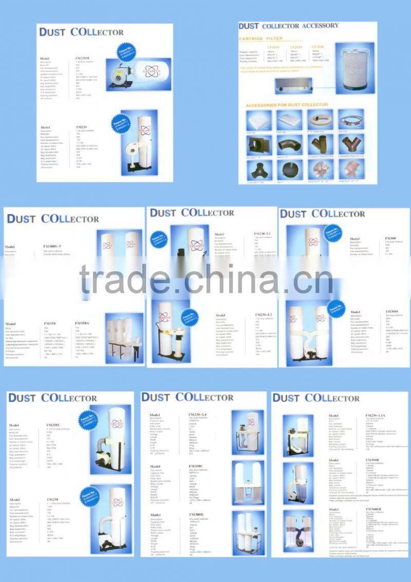 European quality CE Certification wood dust collector FM250E