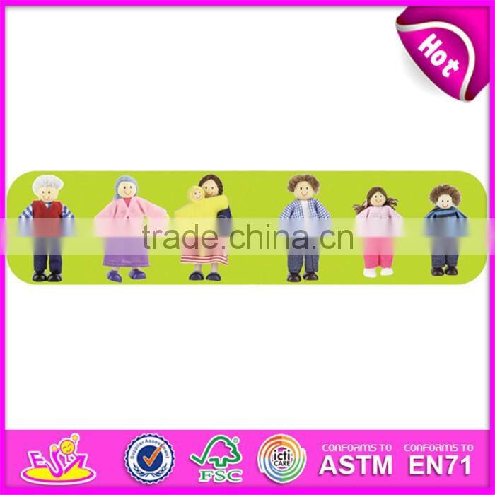 2016 wholesale cheap funny wooden baby puppet toy W06D026