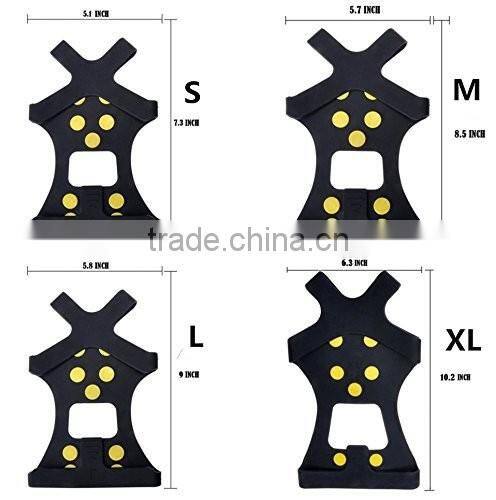 Ice & Snow Grips Over Shoe/Boot Traction Cleat Rubber Spikes Anti Slip