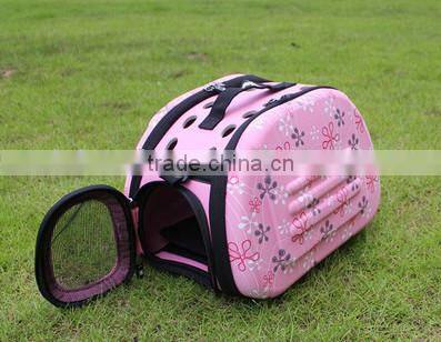 2015 Newest foldable pet dog carrier bag with EVA